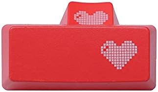 Съединители Червен Любовен Модел Пиксельное сърцето ABS Прозрачна Индивидуален Капачка за клавиатурата ESC +