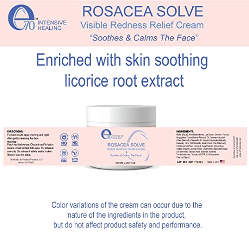 E70 Rosacea Solve - Крем за облекчаване на покраснений - Успокояващ хидратиращ крем за лице При розацея и склонна към акне