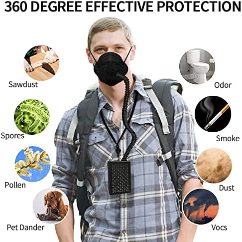 Rsenr Дишай easier, Лични Носимые Пречистватели на въздух, за многократна употреба Портативен Пречиствател на
