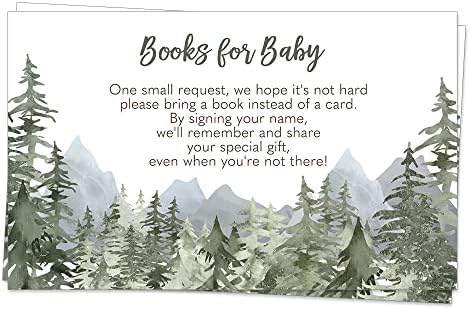 The Invite Lady Baby Shower Донеси Книгата картички Приключение Започва С Нашето най-голямото приключение на Горски Гъсталаци