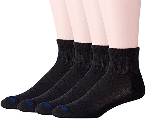 Мъжки диабет чорапи MediPEDS 8 Опаковки на Четвърт с Нищо не Обязывающим езда