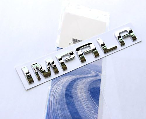 1x OEM Хромирани Заводска Табела на Impala Букви Емблемата на Иконата Гланц 3D Лого Замяна за Impala 22743583 (Хром)