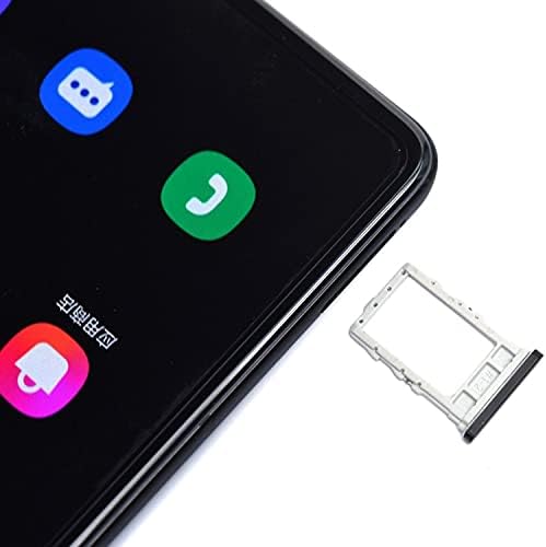 Baolx е Съвместим с Samsung Galaxy Z Fold 2 5G SM-F9160 Тава за SIM-карти Слот за притежателя на SD-карта за Резервни Части + Открит игла за извличане на (черен)