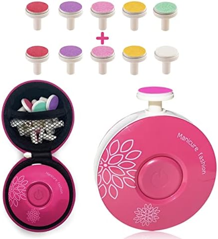 Електрическа машинка за нокти JAYL Baby - Бебешки нокторезачки с 10 шлифовальными подложки за резитба - Детска пила за нокти