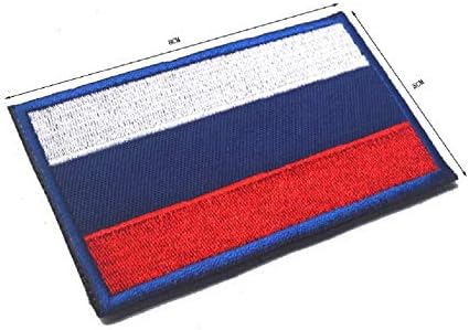 ewkft Ленти с Бродерия Хартата на Русия, Руските Знамена, Тактическа Нашивка за Дрехи, Шапка, Командване на Военна Нашивка