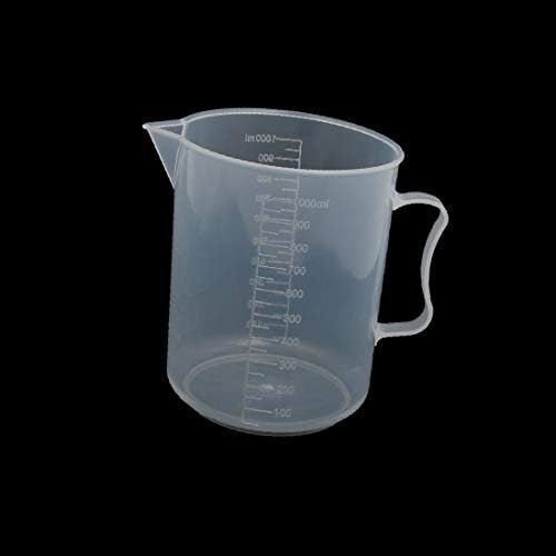 X-DREE 2 бр. Кухненски Пластмасова Мерителна чаша за течна вода с класификация 1000 мл (2 бр. laboratorio de cocina plástico