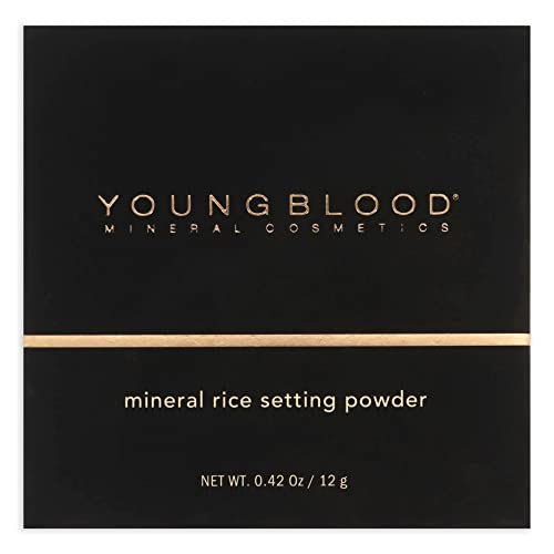 Youngblood Clean Luxury Cosmetics Ронлив Минерална Оризова пудра на Прах, Тъмна | Матирана Естествена Полупрозрачна Ронлив
