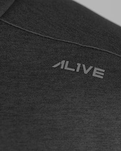 Alive Мъжка Риза с качулка Performance, Тениска с качулка с Дълъг Ръкав, Лек Топ, Градинска Облекло за Практикуване на Риболов