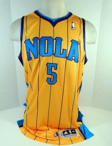 2012-13 Ню Орлиънс Хорнетс Доминик Макгуайър е получил за игра №5 за Златната фланелка 3XL4 542 - Използвана игра в НБА