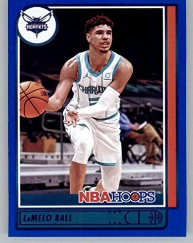 2021-22 Панини Hoops Blue 140 LaMelo Топката Шарлот Хорнетс Баскетболно Търговска картичка НБА