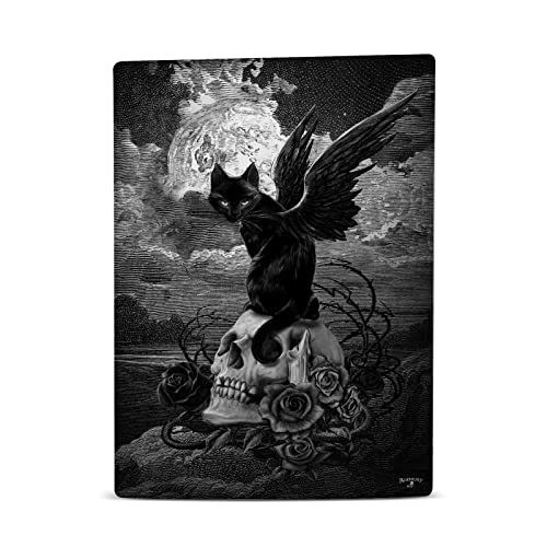 Дизайн на своята практика за главата Официално Лицензиран Alchemy Готически Nine Lives Of Poe Skull Cat Готическата Винил Front панел Детска Стикер на кожата е Съвместима с диск на ?