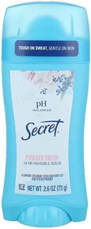 Дезодорант-антиперспиранти Secret Secret с широката твърда пудра Fresh, Пресни захар, 1,7 грама (опаковка от 3 броя)