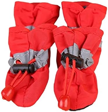 LEPSJGC/ Водоустойчив обувки за домашни любимци, мини непромокаеми обувки, Обувки за малки домашни животни, обувки (Цвят: черен