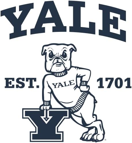 Мъжки и дамски hoody с кръгло деколте и дълъг ръкав Айзък Морис Limited Yale University Leaning Bulldog от Айзък
