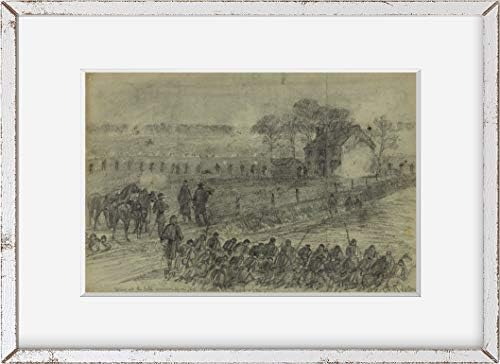 БЕЗКРАЙНИ СНИМКИ Снимка: Битката при Mortons-Форд, Вирджиния, Алфред Рудолф На Гражданската война в САЩ, 1864