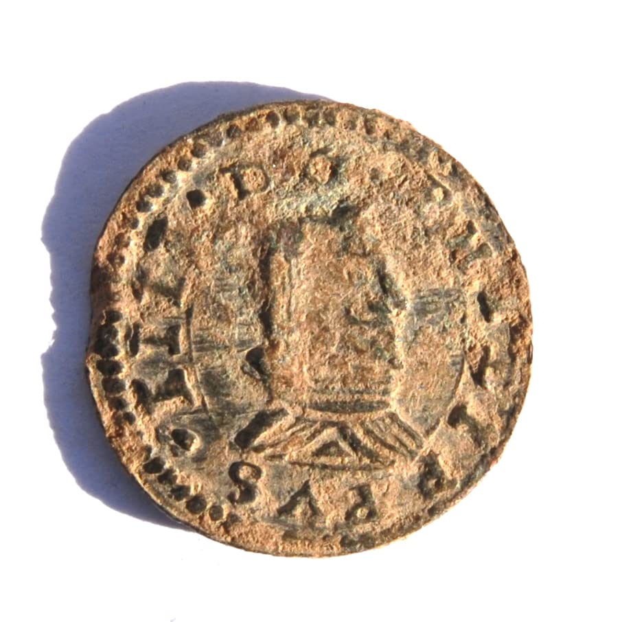 1661 Година Филип IV 8 Мараведи Испански Колониален замък и Лъв Карибската Пиратски епоха Монети 302 Продавачът Very Fine