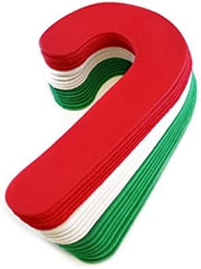 Деколтета във формата на Коледните Леденцового Тръстика от Стиропор - Изделия за Коледните празници - 20 броя