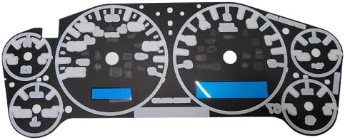 Tanin Auto Electronix Потребителска Бяла Подплата на Предната панел сензор |Подходящ за 2007-2013 GMC и Chevy Truck, Скоростомер с Комбинация от уреди | 6 Сензора | Само Хастар