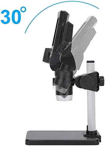SAWQF Професионален цифров електронен микроскоп 4,3-инчов LCD дисплей с голям основание 8MP 1-1000X Лупа непрекъснато