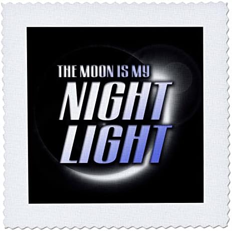 Триизмерно изображение на думи Луна - ми нощна лампа на черна Луна. - Квадрати одеяла (qs_356673_7)