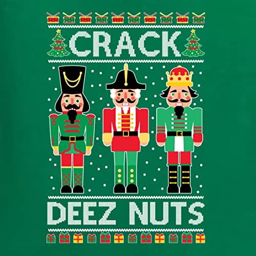 Див Боби Крек Deez Nuts Мем Грозен Коледен Пуловер Унисекс С Кръгло деколте и Графичен Дизайн Hoody