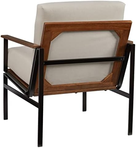 Корпоративна дизайн от Ашли Tilden Accent Chair, 28 W x 31D x 34H, слонова кост и черно