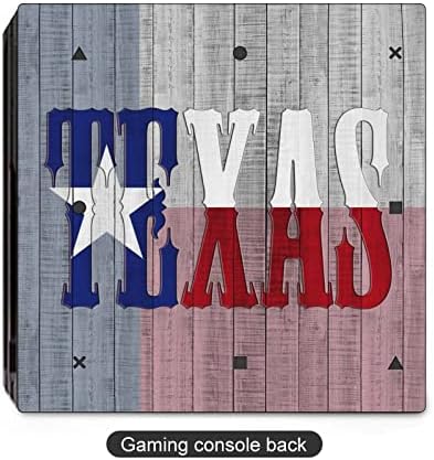 Стикер с флага на Тексас дървена дъска за контролер PS4, Пълно Защитно Покритие за кожа, Дизайн Тайна, Стикер, Съвместима