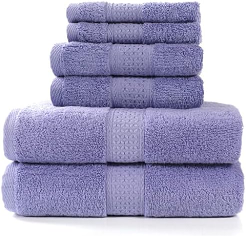 Комплект хавлиени кърпи ZSEDP, 2 Големи Хавлиени кърпи за баня, 2 Кърпи за ръце, 2 Гъба. Меки Памучни Абсорбиращи Кърпи