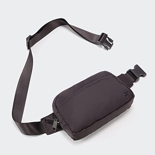 Поясная чанта Pander Everywhere за жените с 5 джоба с ципове, Поясная чанта от полиестер RPET През рамо, чантата (тъмно-сиво)