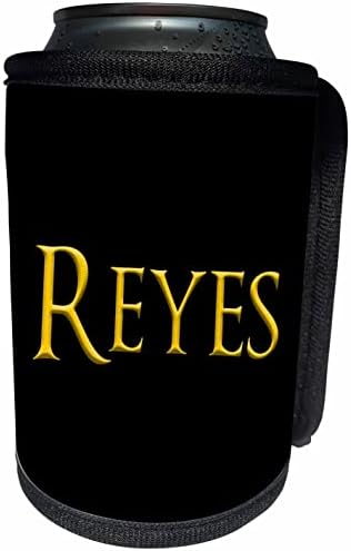 3дРоуз Рейес-популярното име за момче в САЩ. Свети жълт цвят. - Опаковки за бутилки-охладители (cc-364298-1)