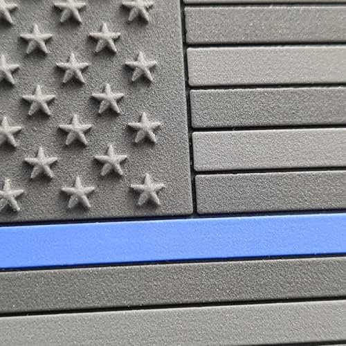 LEGEEON Blackout Тънка Синя Линия на Американския Флаг на САЩ Тактически морала на PVC Гумена Нашивка За Закрепване на
