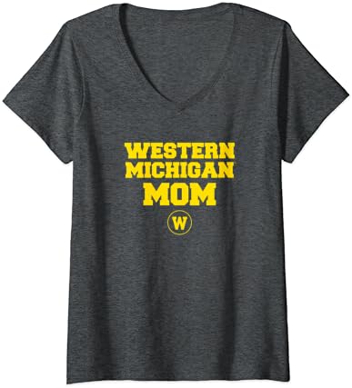 Тениска с V-Образно деколте Western Michigan University Broncos Mom