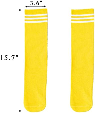 Детски футболни чорапи HECCEI, 1 Чифт Гольфов, Шарени Чорапи за спортни Колективните спортове за Момичета и Момчета
