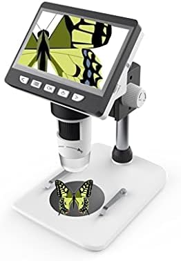 QUUL Многофункционален Дигитален LCD Настолен Микроскоп Преносим 4.3 инча(а) а) Електронен Биологичен Микроскоп Двоен Режим на Хранене