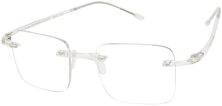 Очила за четене Scojo New York Gels Square с Прогресивен Синьо Осветление, Безлинейные trifocals за четене със Синьо