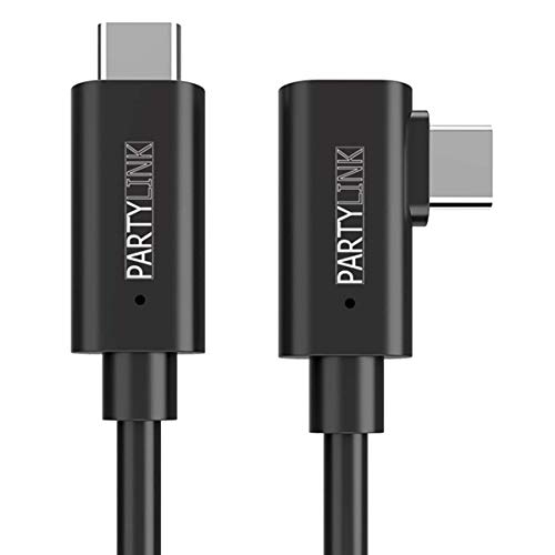 PartyLink 16 фута (5 м) Кабел USB 3.0 Type-C-Type-A | е Съвместим с Oculus Quest и Quest2 за високоскоростен