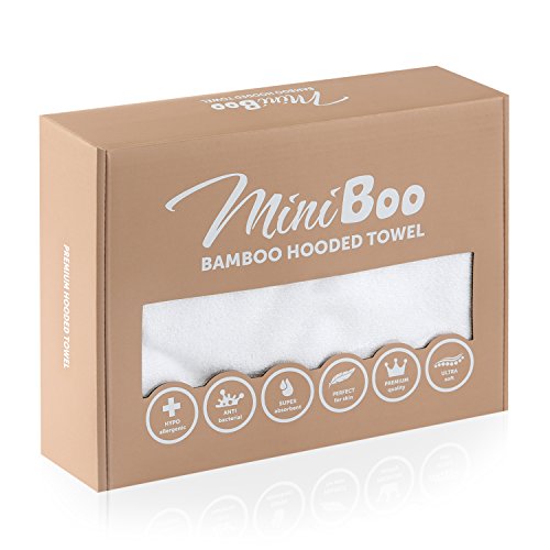 Бебешка хавлиена кърпа с качулка от органичен бамбук MINIBOO Premium Ultra Soft е с уникален дизайн – Хипоалергенни Бебешки