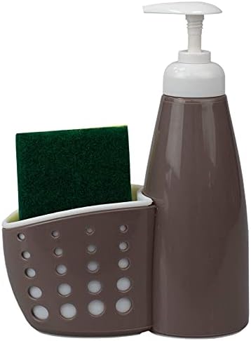 Помпа за сапун на маса/Опаковка с Перфорированным Притежател на Гъба /Аксесоар Caddy - Гъба в пакет