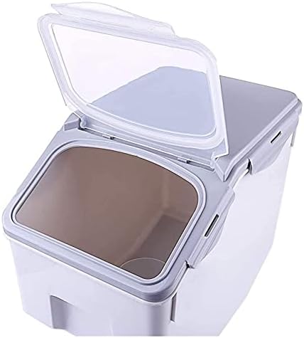 Контейнер за съхранение на храна YIWANGO Контейнер за съхранение на ориз с тегло 10 кг, Херметически затворени устойчиви на вода Херметически Кухненски Кутии За съхран