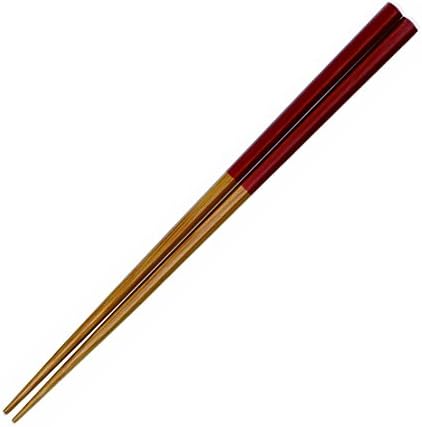 Шестоъгълник пръчици за хранене Takenosei 26292B, Произведено в Япония, Червени, 8,9 инча (22,5 см)