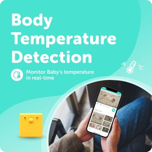 CuboAi Smart Temp | Медицински термодатчик за непрекъснат контрол на температурата на бебето | Носене подмышечный термометър за проследяване в реално време | Трябва да се с