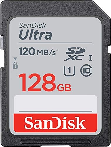 Карта памет SanDisk 128 GB SD Ultra за водоустойчив фотоапарат Работи с една Olympus Tough TG-6, TG-5, TG-4, TG-3, TG-870