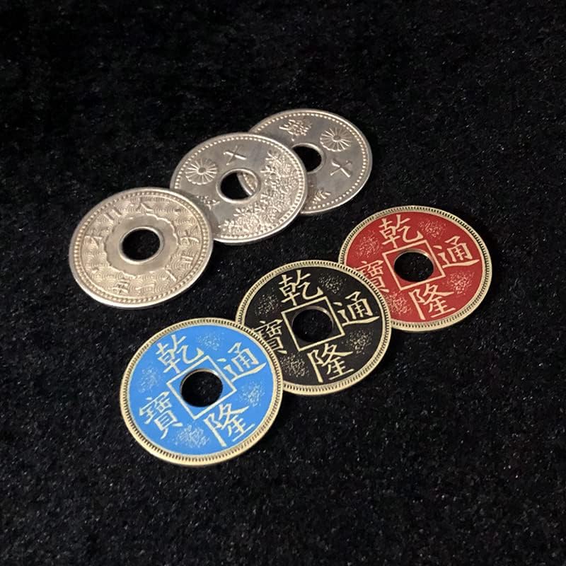 SUMAG Phantom of Coins 2.0 (Версия в йени) Фокуси Монета Появява и Изчезва Промяна на цвета на Магия в Близък план на Илюзията