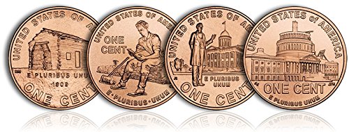 2009, P, D ВСИЧКИ Единични монети Цента на Линкълн по 2 на всеки тип 8 Насипни монети Набор от монети, Без да се прибягва