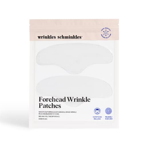 Лепенки за изглаждане на бръчки по челото Schminkles, 4 опаковки за Многократна употреба хипоалергенни Силиконови