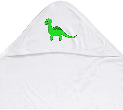 Бебешка хавлиена кърпа с качулка Azeeda Зелен динозавър (HT00021054)