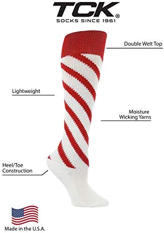TCK Чорапи за софтбол в ивицата Candy Stripe до Коленете Футбол