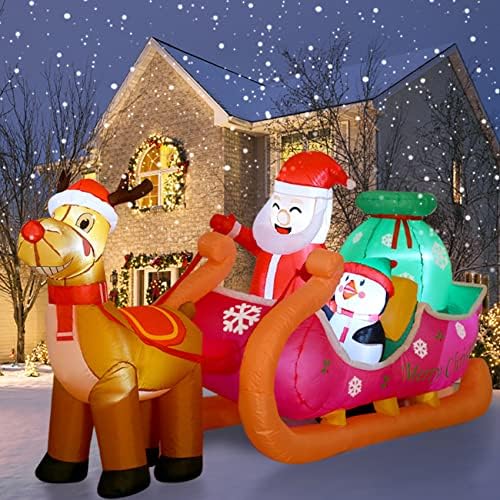 8-Подножието Гигантски Коледни Надуваеми Декорация На Открито Коледни Надуваеми изделия с Led Крушки за Празнична Дворно