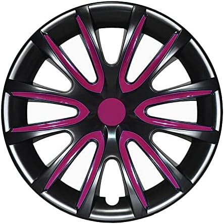 16-цолови тасове OMAC за Ford Fusion Сив и лилав цветове 4 бр. Капака Джанти - Шапки ступиц - Подмяна на външната