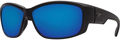 Costa Del Mar Luke 400 Г Лук, Блестящо Черно Синьо Огледало, Синьо Огледало